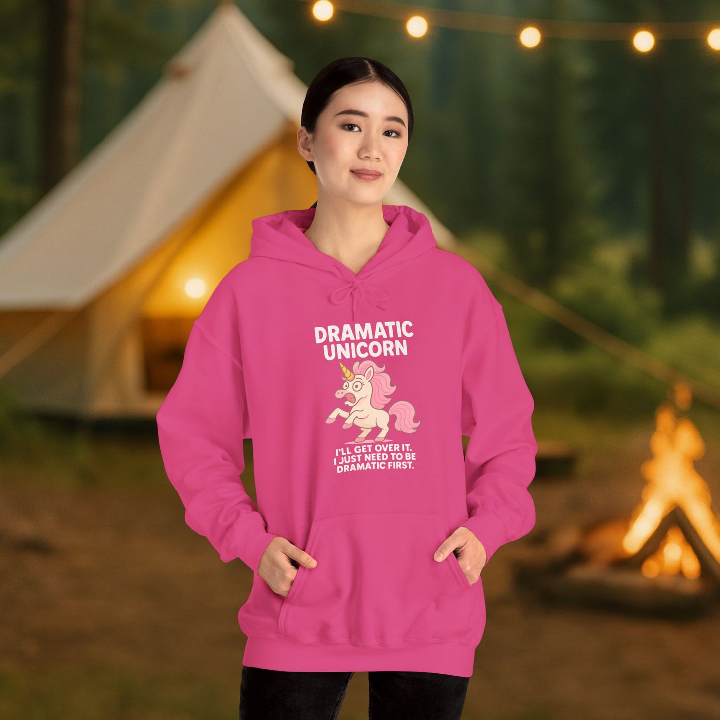 Dramatic Unicorn Hoodie - Sassy Funny Unicorn Sweatshirt