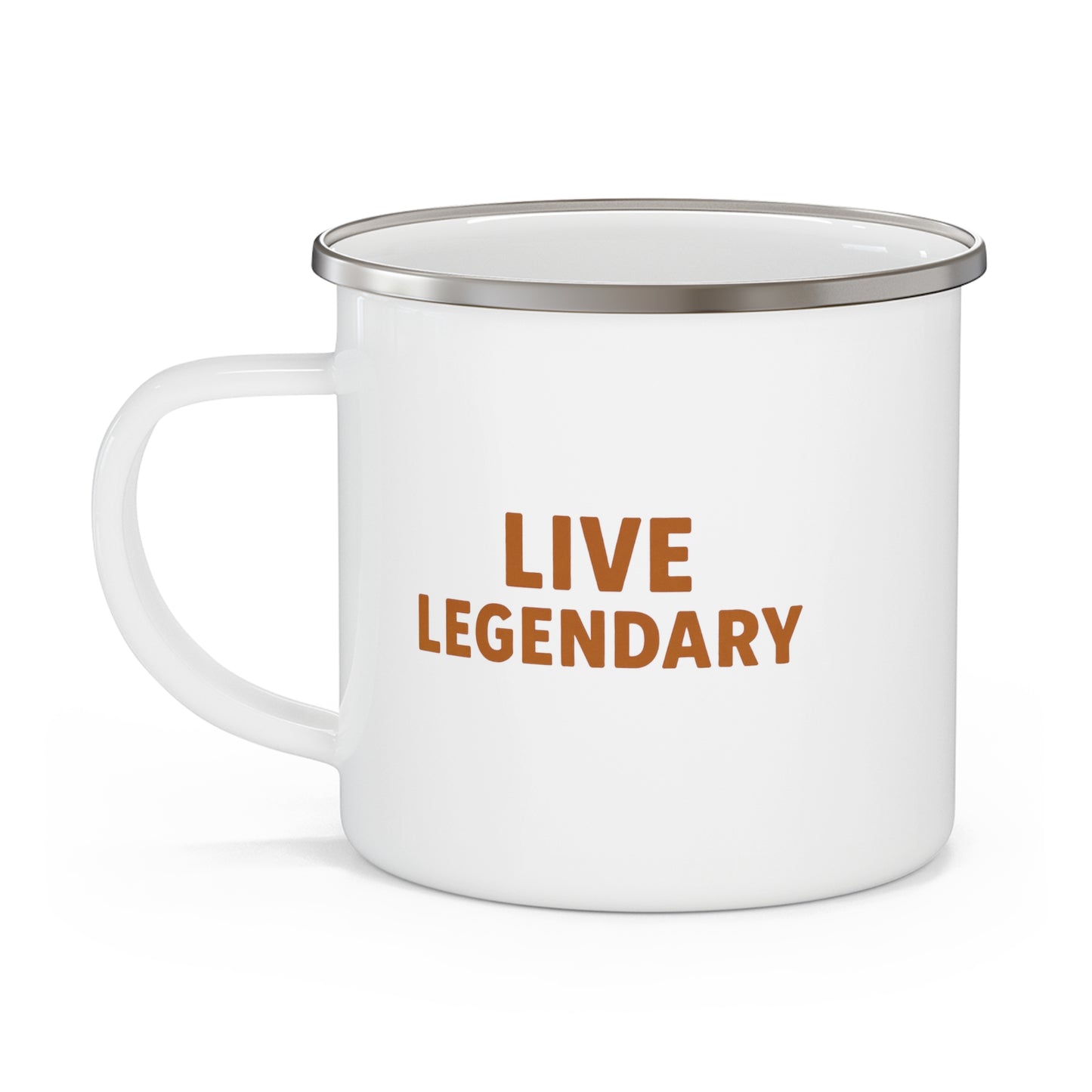 Enamel Mug — Cute Dragon on Coffee Pile "But I Needs It" (Camping Coffee Cup)