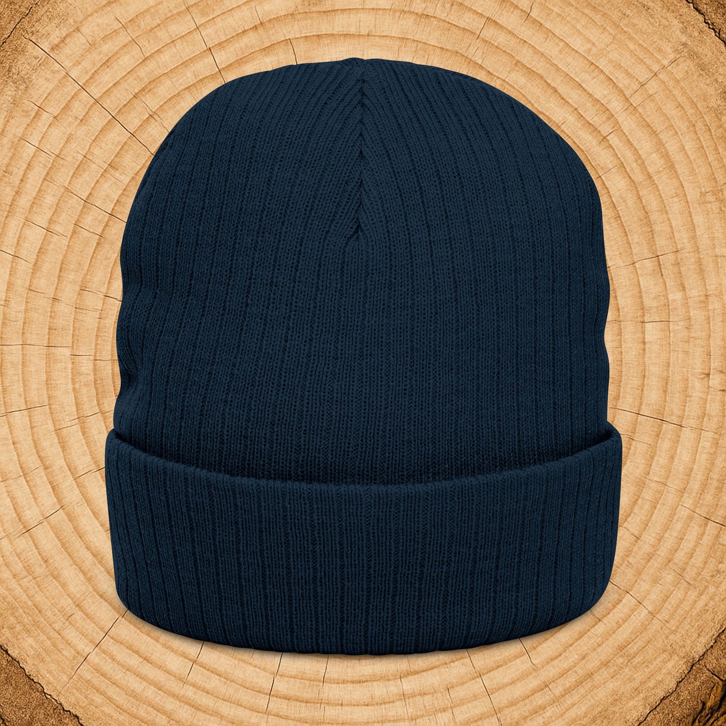 Embroidered 'The Man The Myth The Legend' Ribbed Knit Beanie