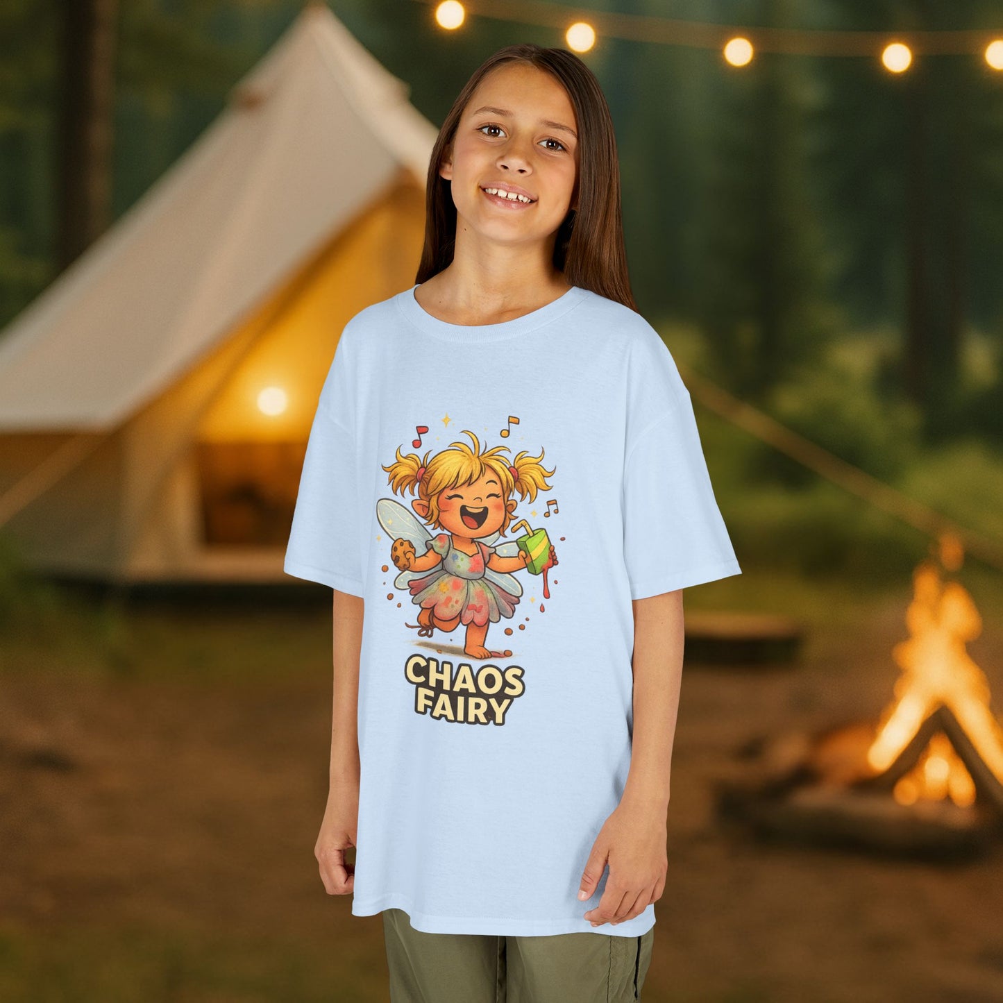 Kids Chaos Fairy T-Shirt — Playful Cartoon Fairy Tee for Children