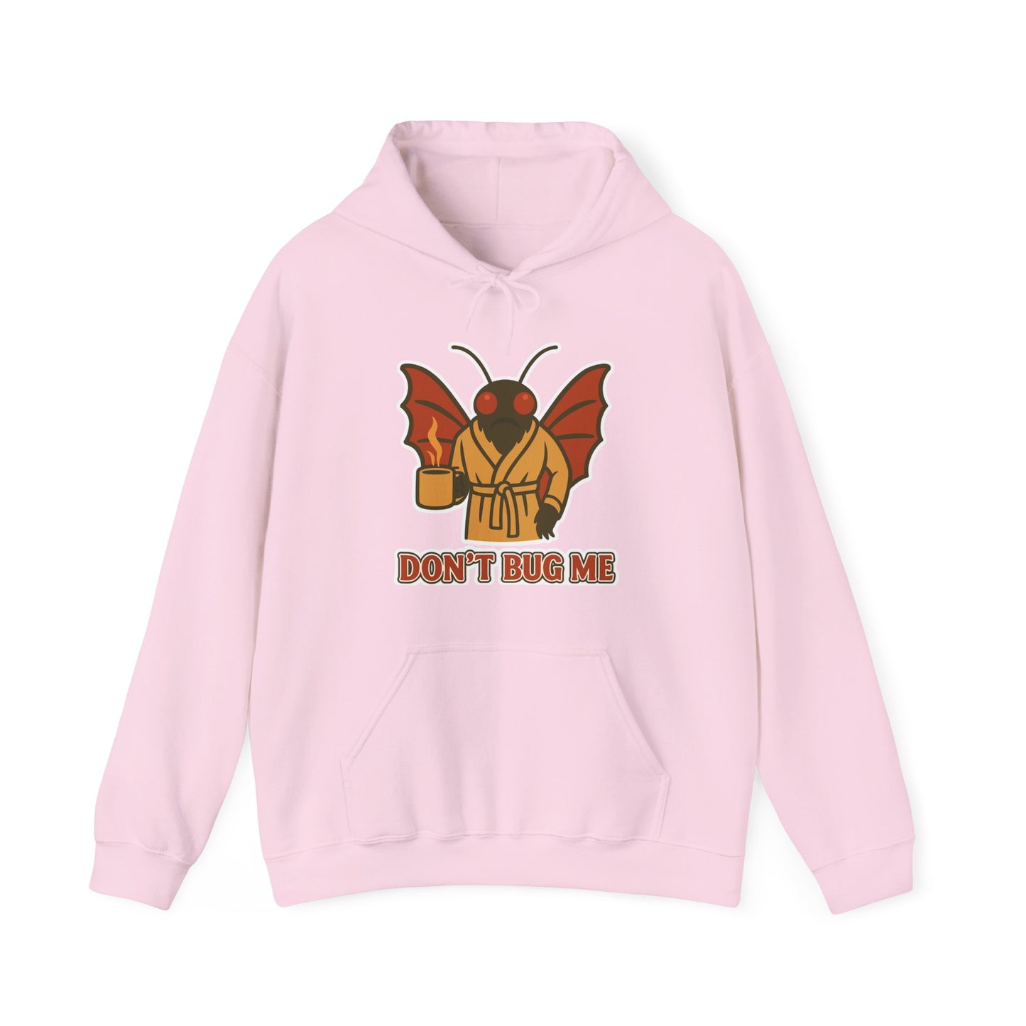 Don’t Bug Me Mothman Hoodie — Funny Mothman Graphic Pullover Midweight Fleece