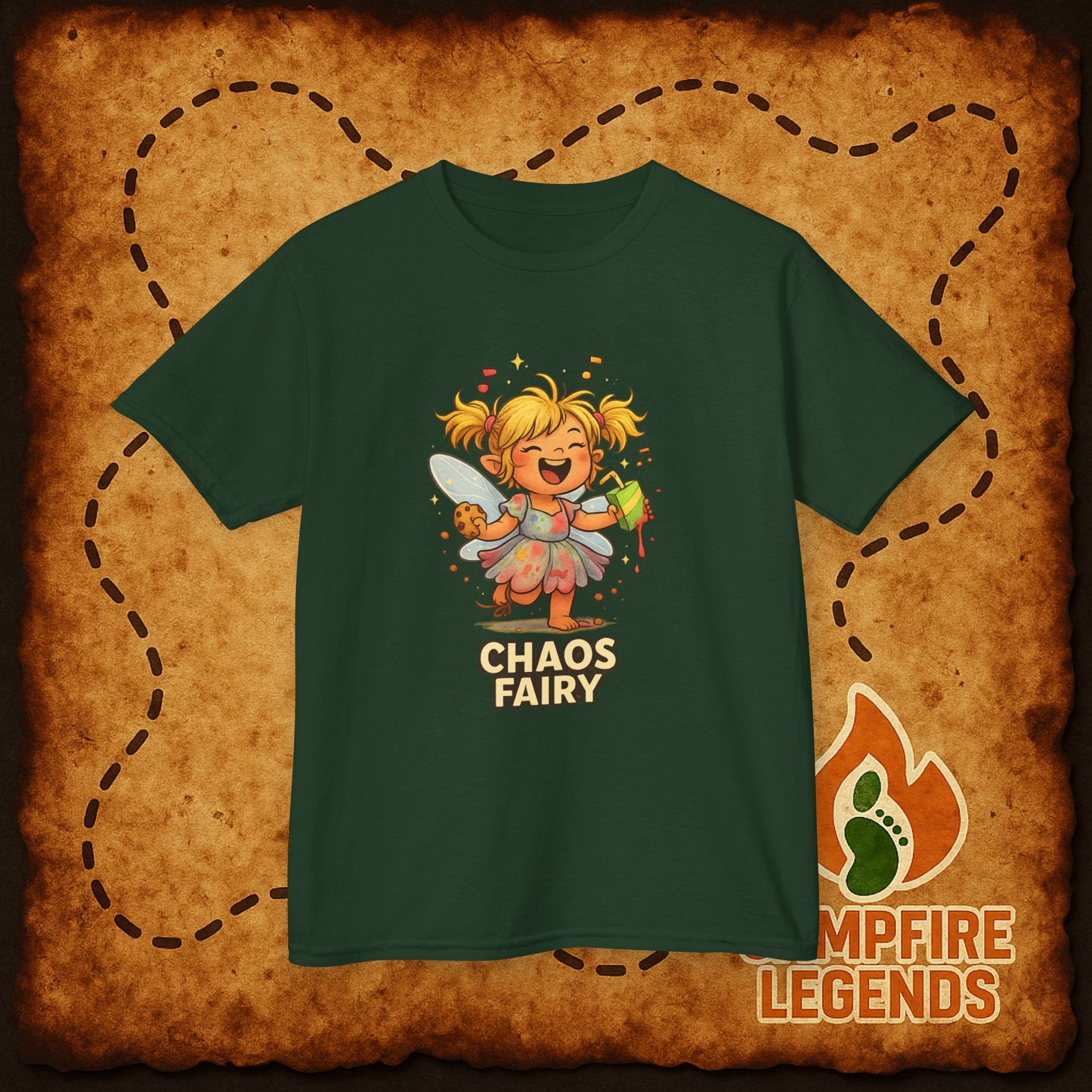 Kids Chaos Fairy T-Shirt — Playful Cartoon Fairy Tee for Children