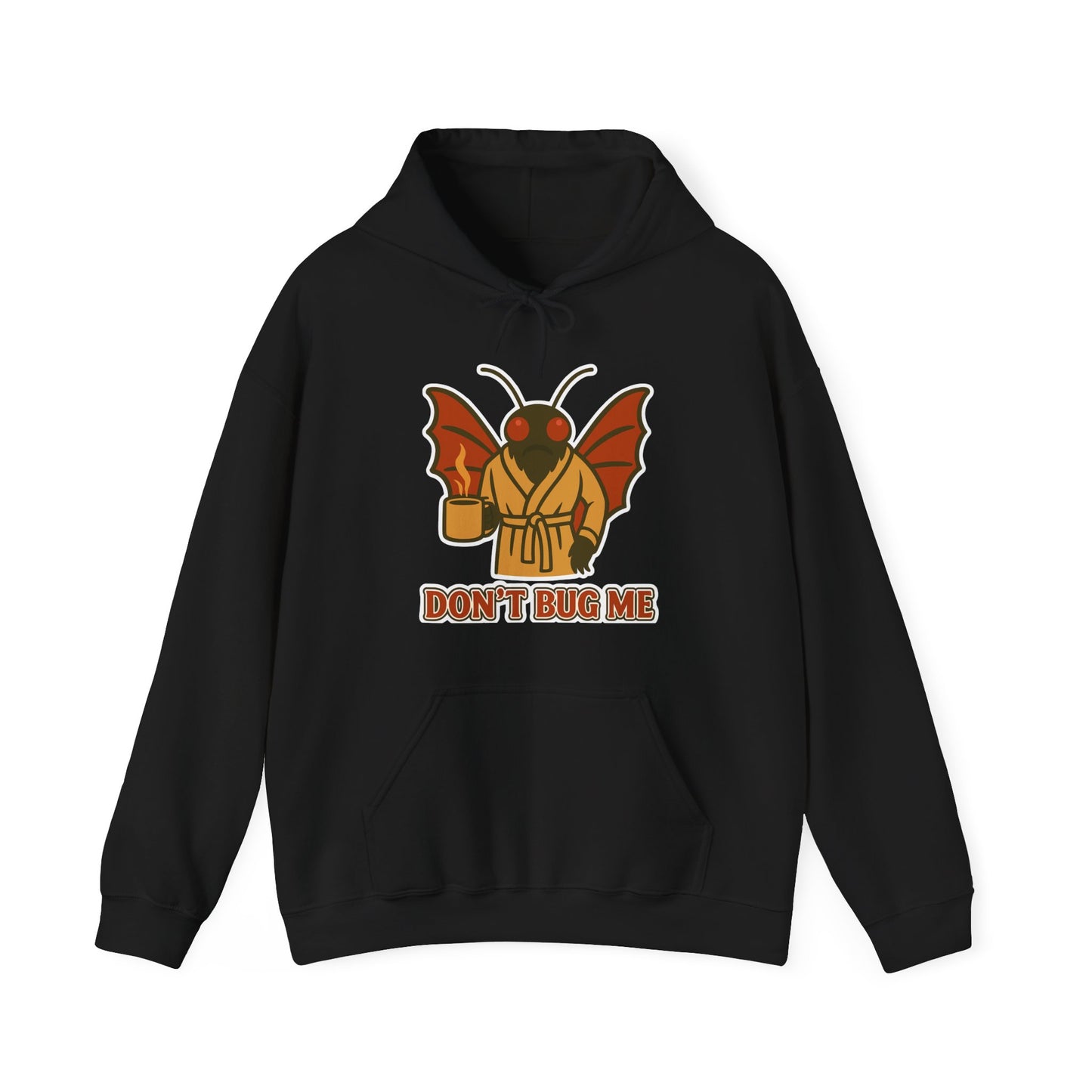 Don’t Bug Me Mothman Hoodie — Funny Mothman Graphic Pullover Midweight Fleece