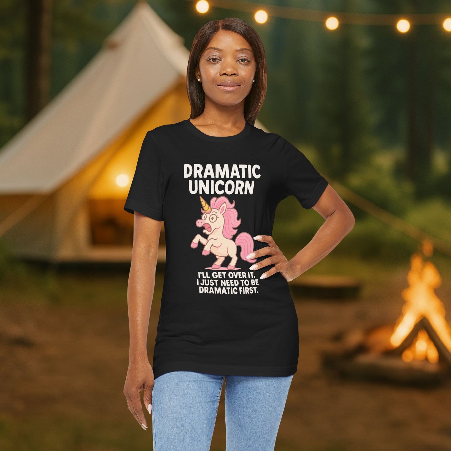 Dramatic Unicorn T-Shirt — "I’ll Get Over It, I Just Need to Be Dramatic First"
