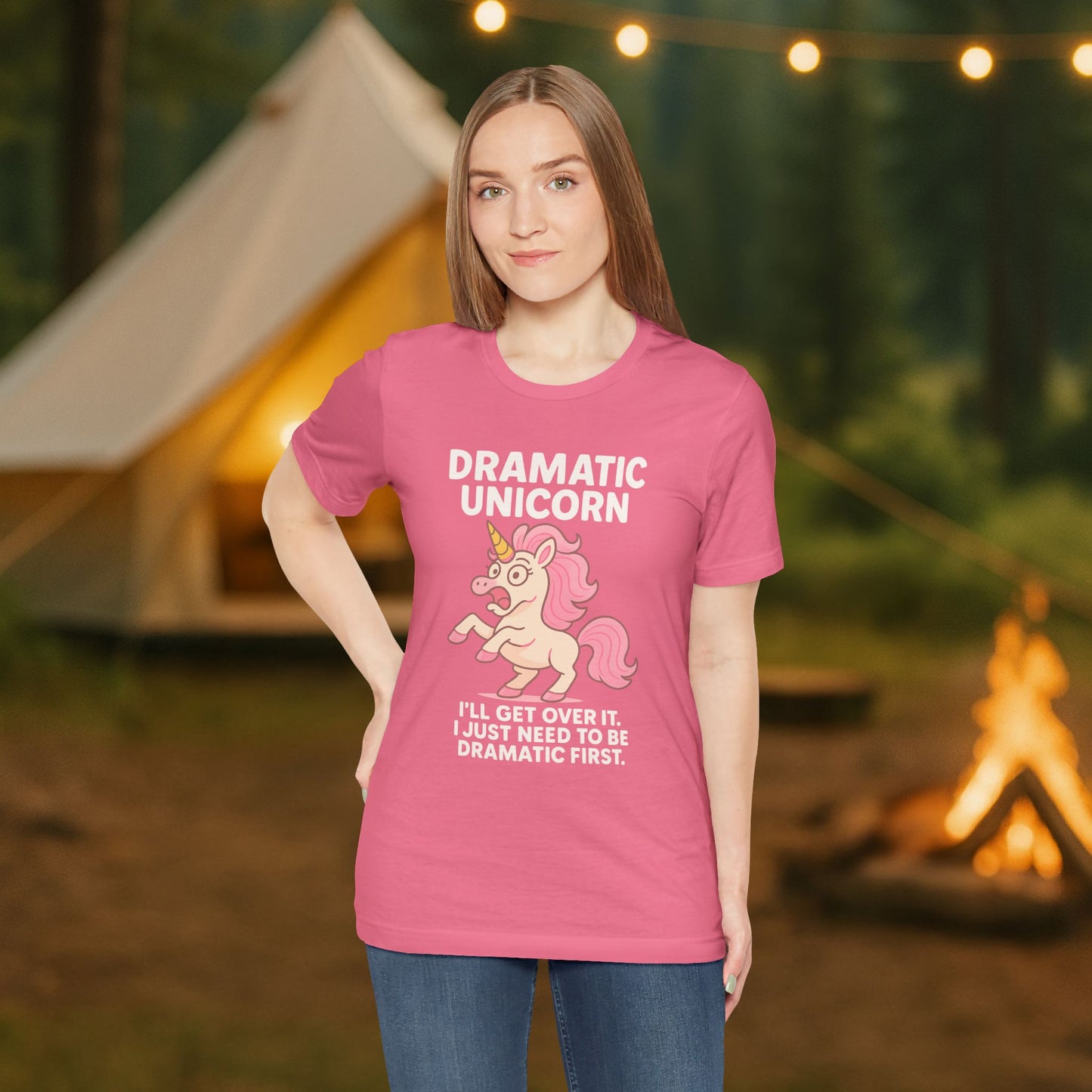 Dramatic Unicorn T-Shirt — "I’ll Get Over It, I Just Need to Be Dramatic First"