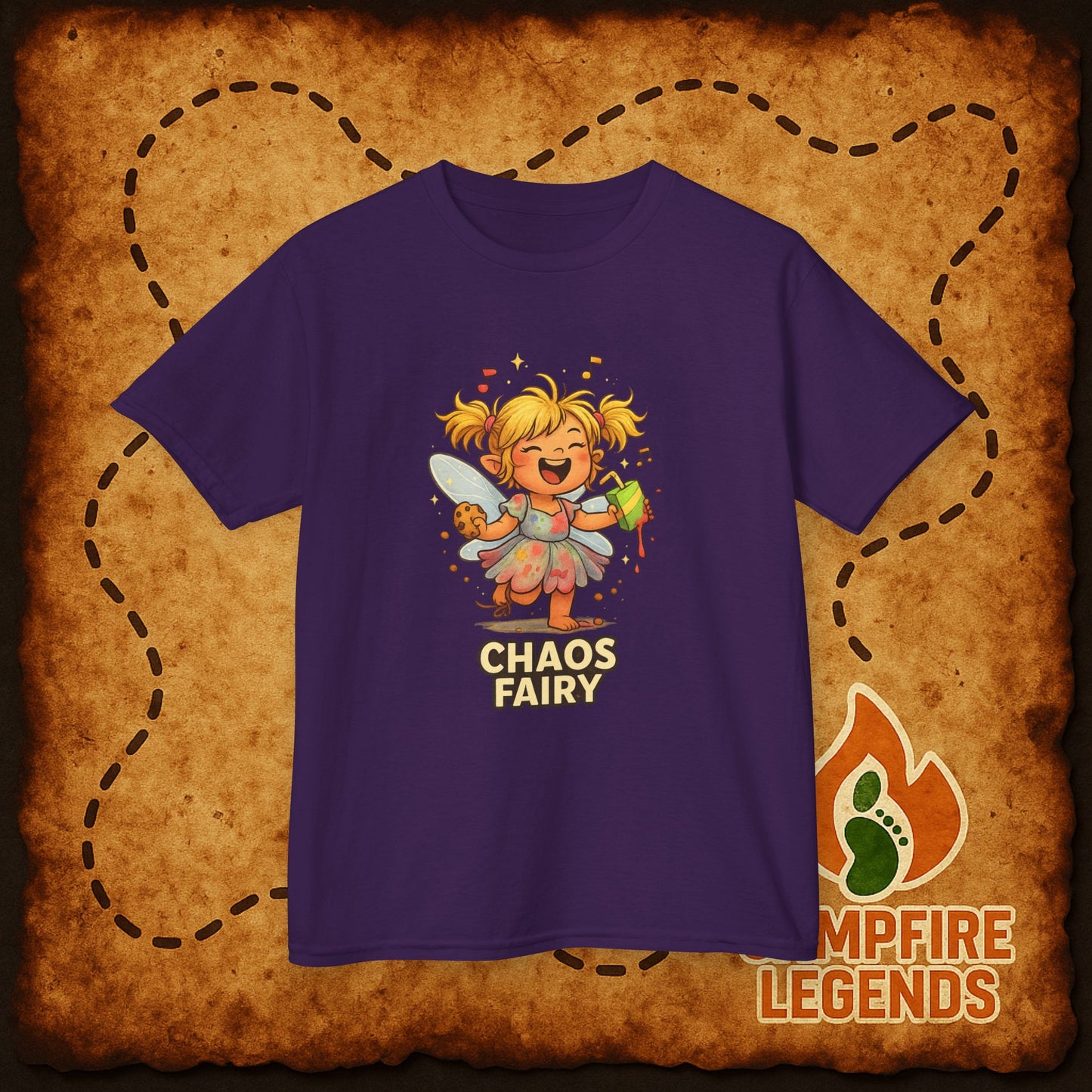 Kids Chaos Fairy T-Shirt — Playful Cartoon Fairy Tee for Children