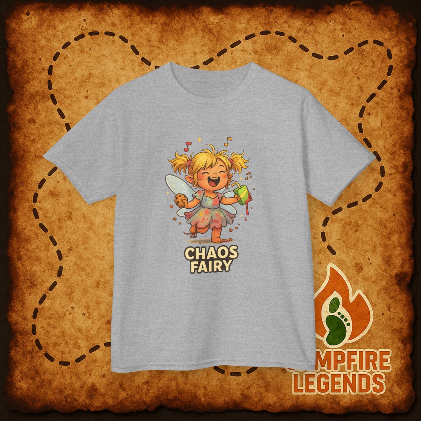 Kids Chaos Fairy T-Shirt — Playful Cartoon Fairy Tee for Children