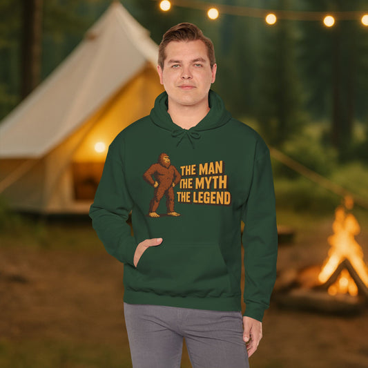 The Man, The Myth, The Legend Bigfoot Hoodie – Funny Sasquatch Pullover