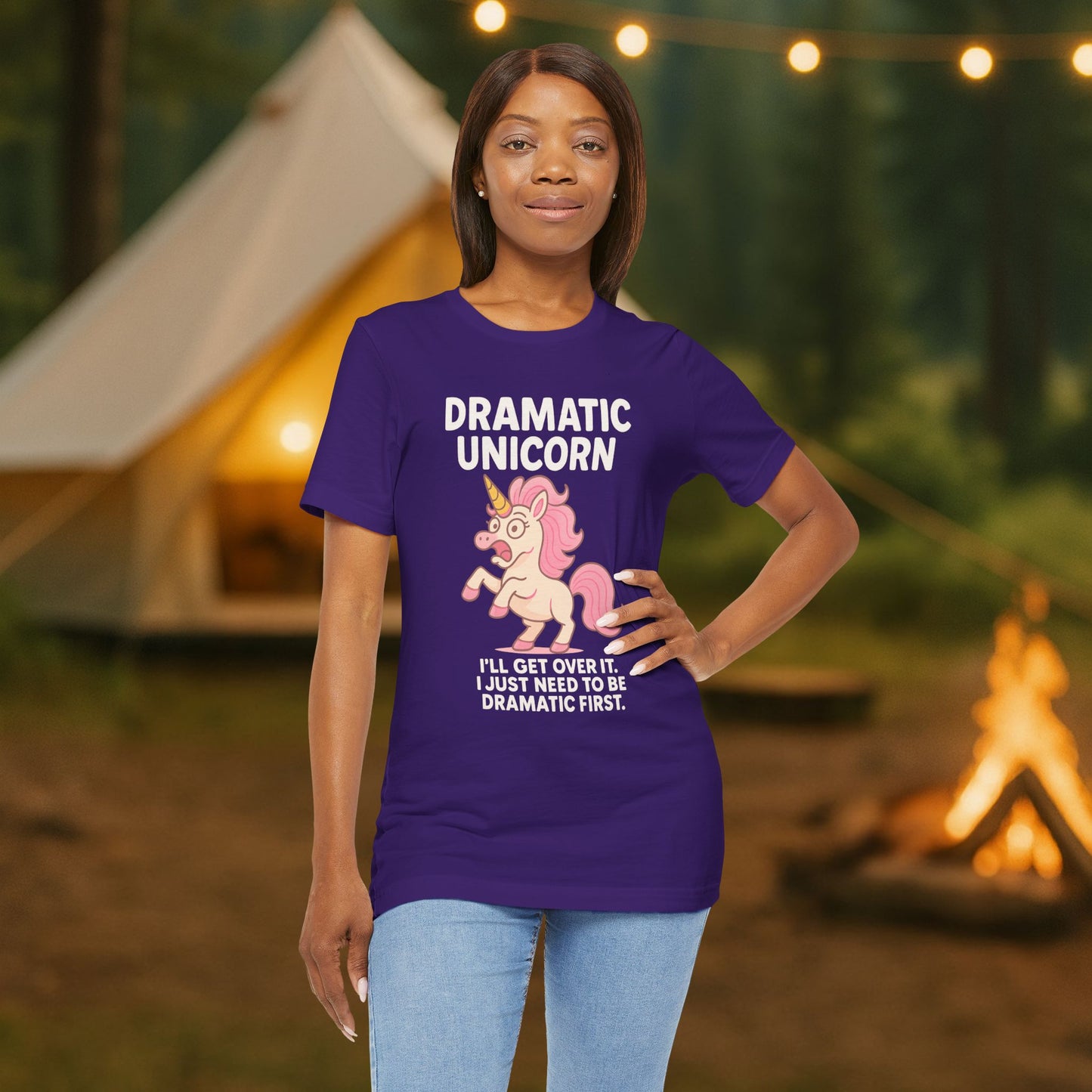 Dramatic Unicorn T-Shirt — "I’ll Get Over It, I Just Need to Be Dramatic First"