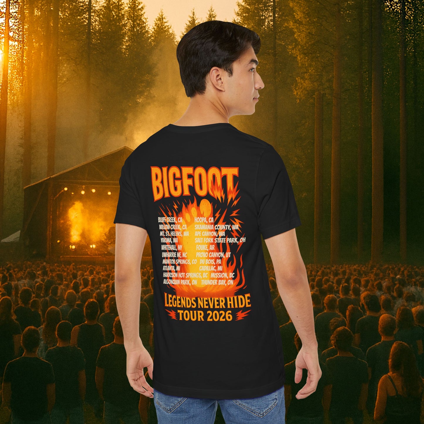 Bigfoot Legends Never Hide Tour 2026 Tee