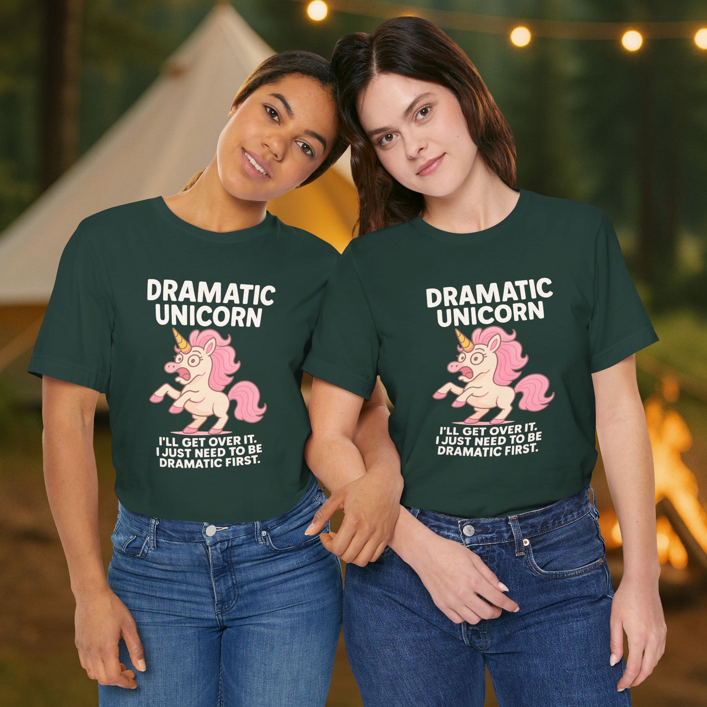 Dramatic Unicorn T-Shirt — "I’ll Get Over It, I Just Need to Be Dramatic First"