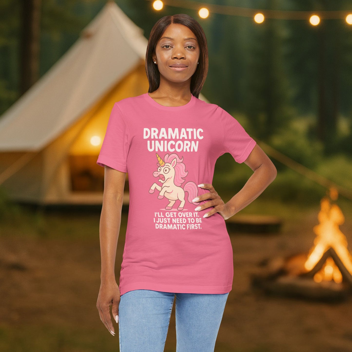Dramatic Unicorn T-Shirt — "I’ll Get Over It, I Just Need to Be Dramatic First"