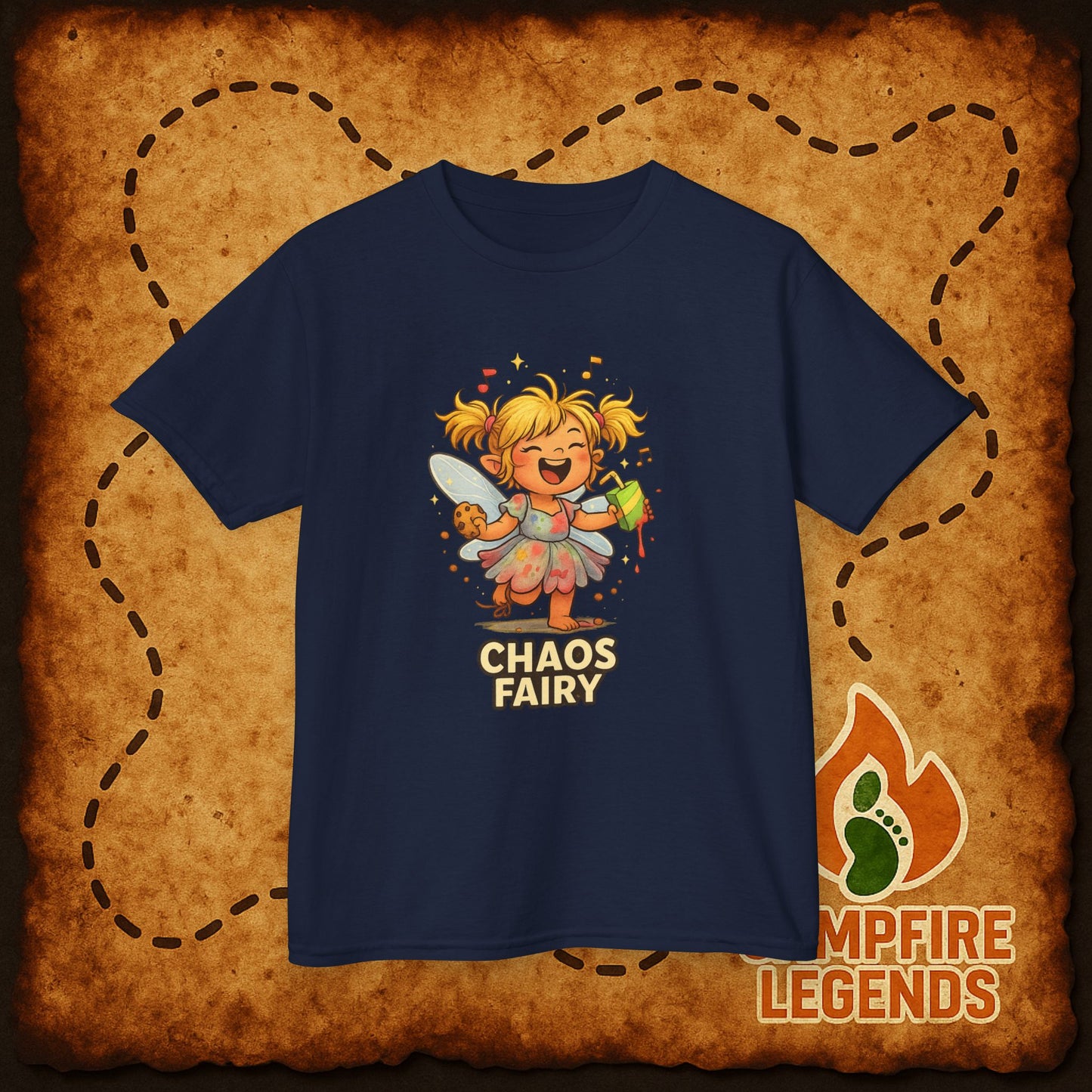 Kids Chaos Fairy T-Shirt — Playful Cartoon Fairy Tee for Children