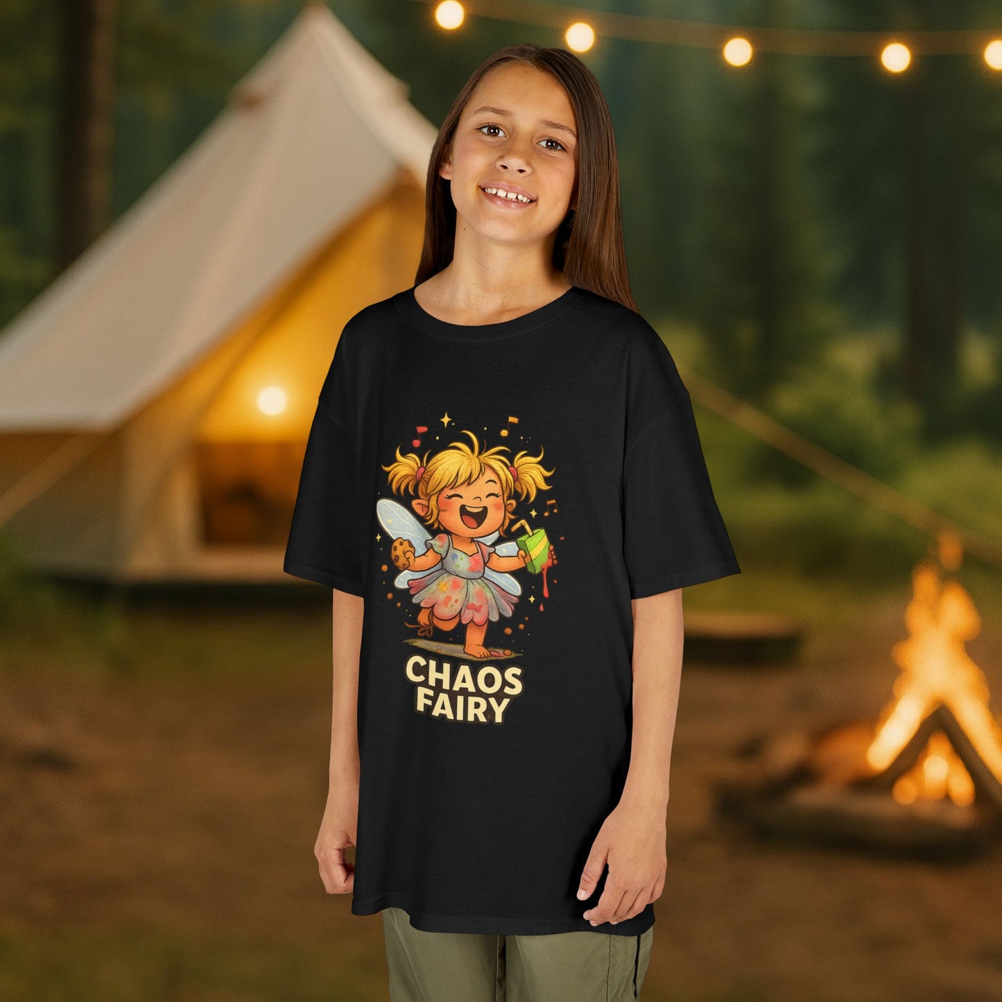 Kids Chaos Fairy T-Shirt — Playful Cartoon Fairy Tee for Children