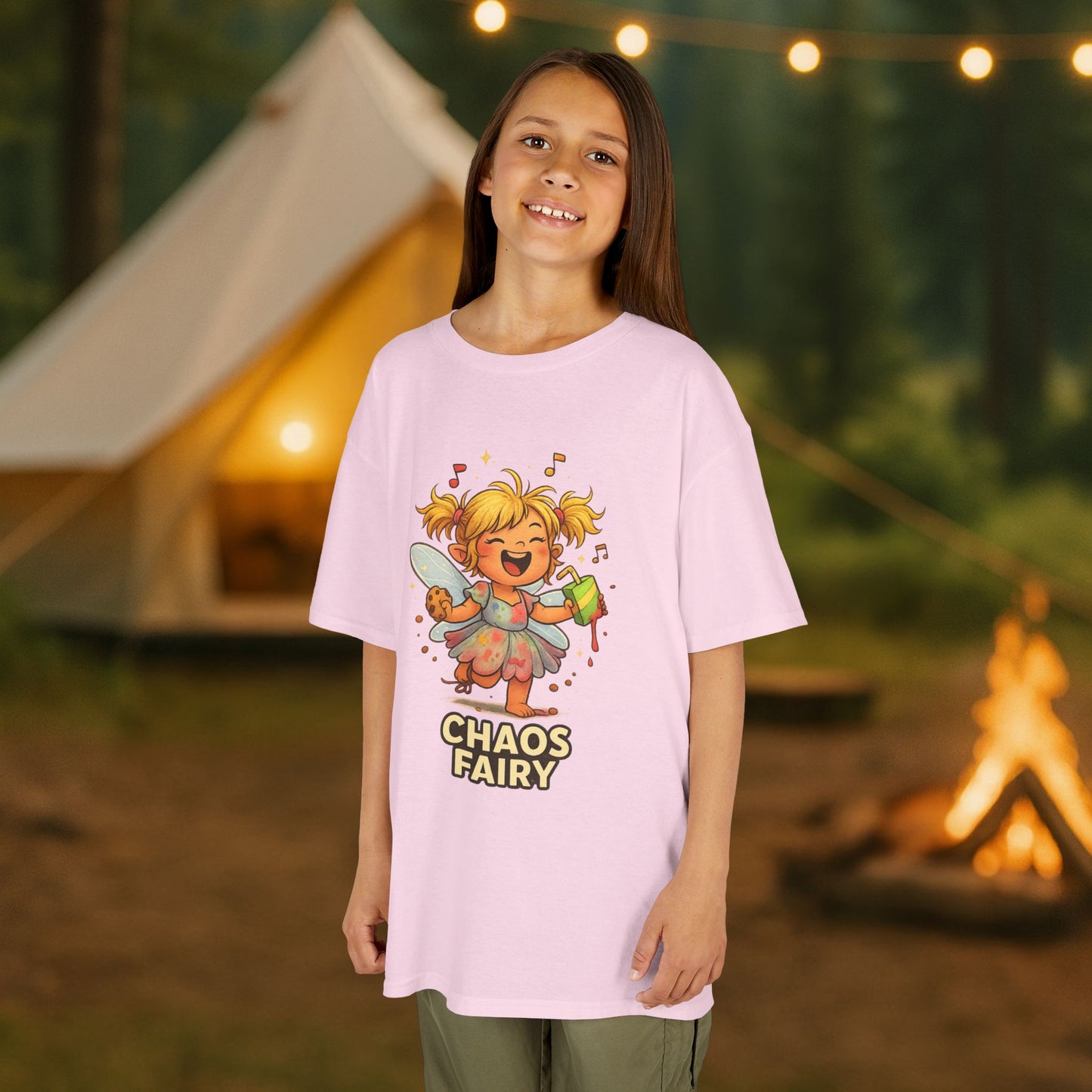 Kids Chaos Fairy T-Shirt — Playful Cartoon Fairy Tee for Children