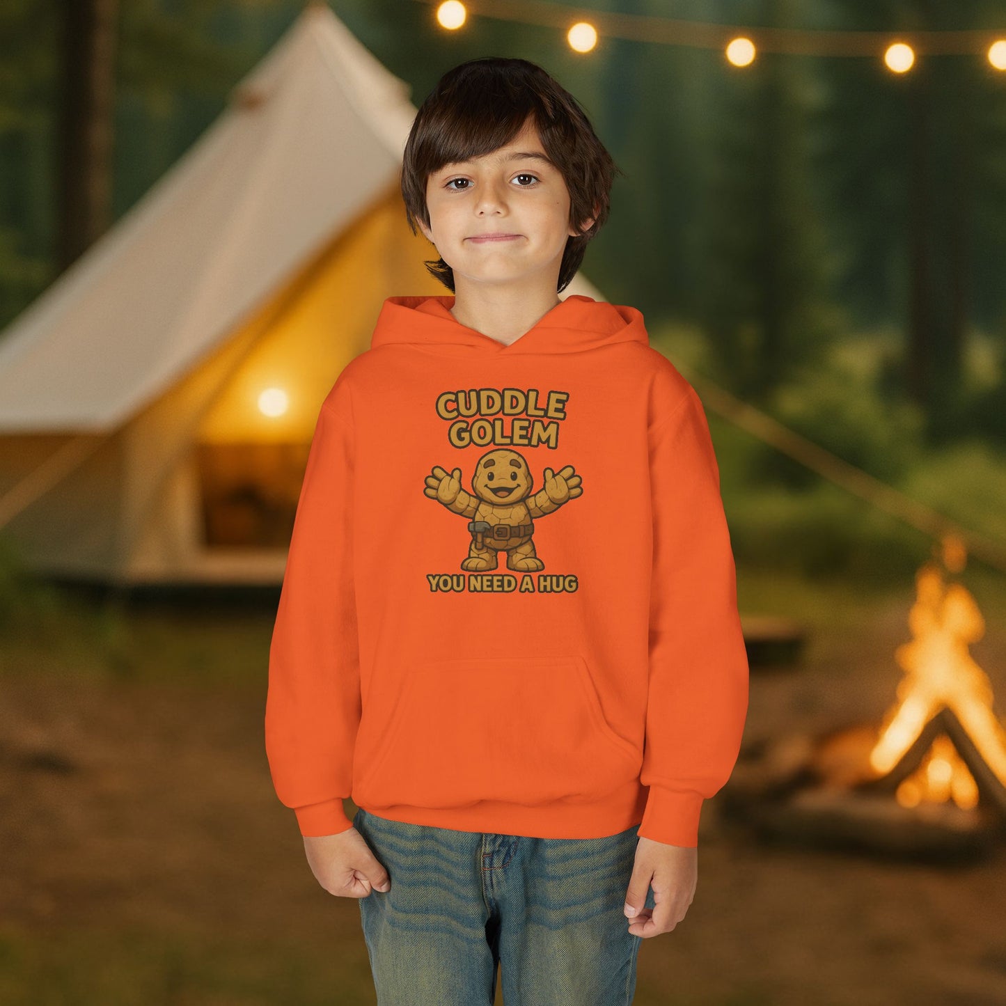 Your Little Legend Tackles Hugs – Cuddle Golem Youth Hoodie