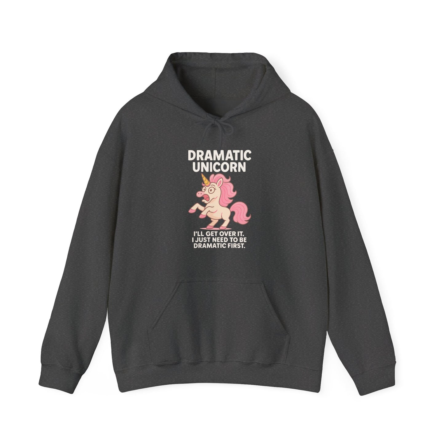 Dramatic Unicorn Hoodie - Sassy Funny Unicorn Sweatshirt