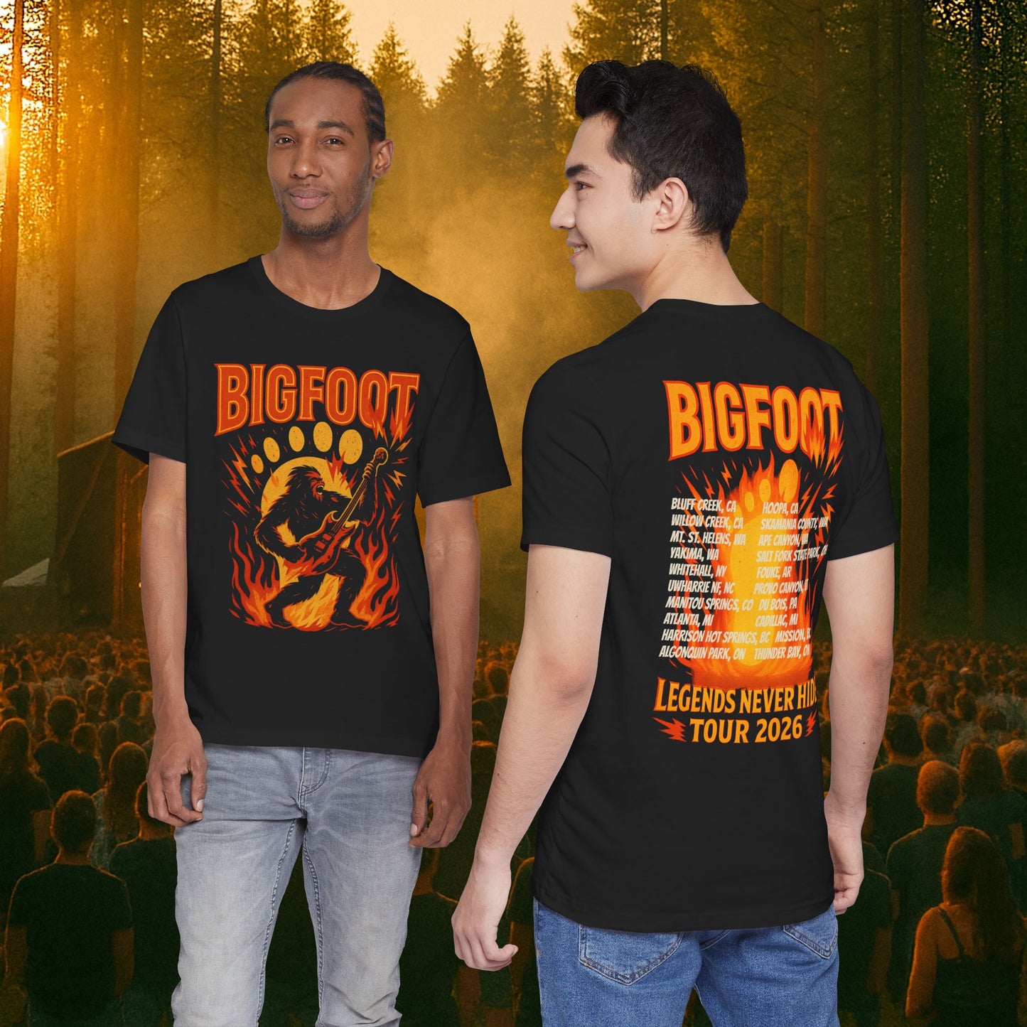 Bigfoot Legends Never Hide Tour 2026 Tee