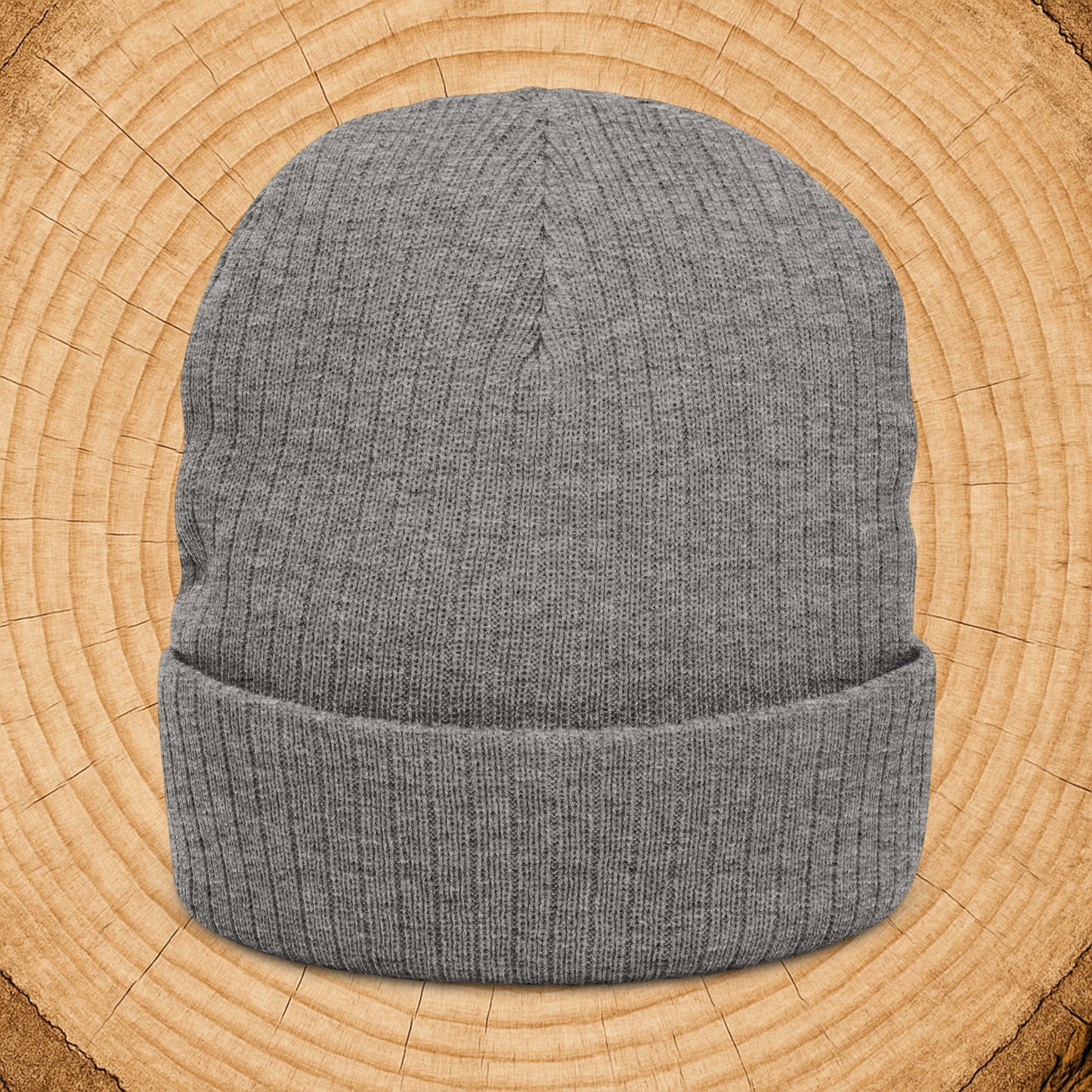 Embroidered 'The Man The Myth The Legend' Ribbed Knit Beanie