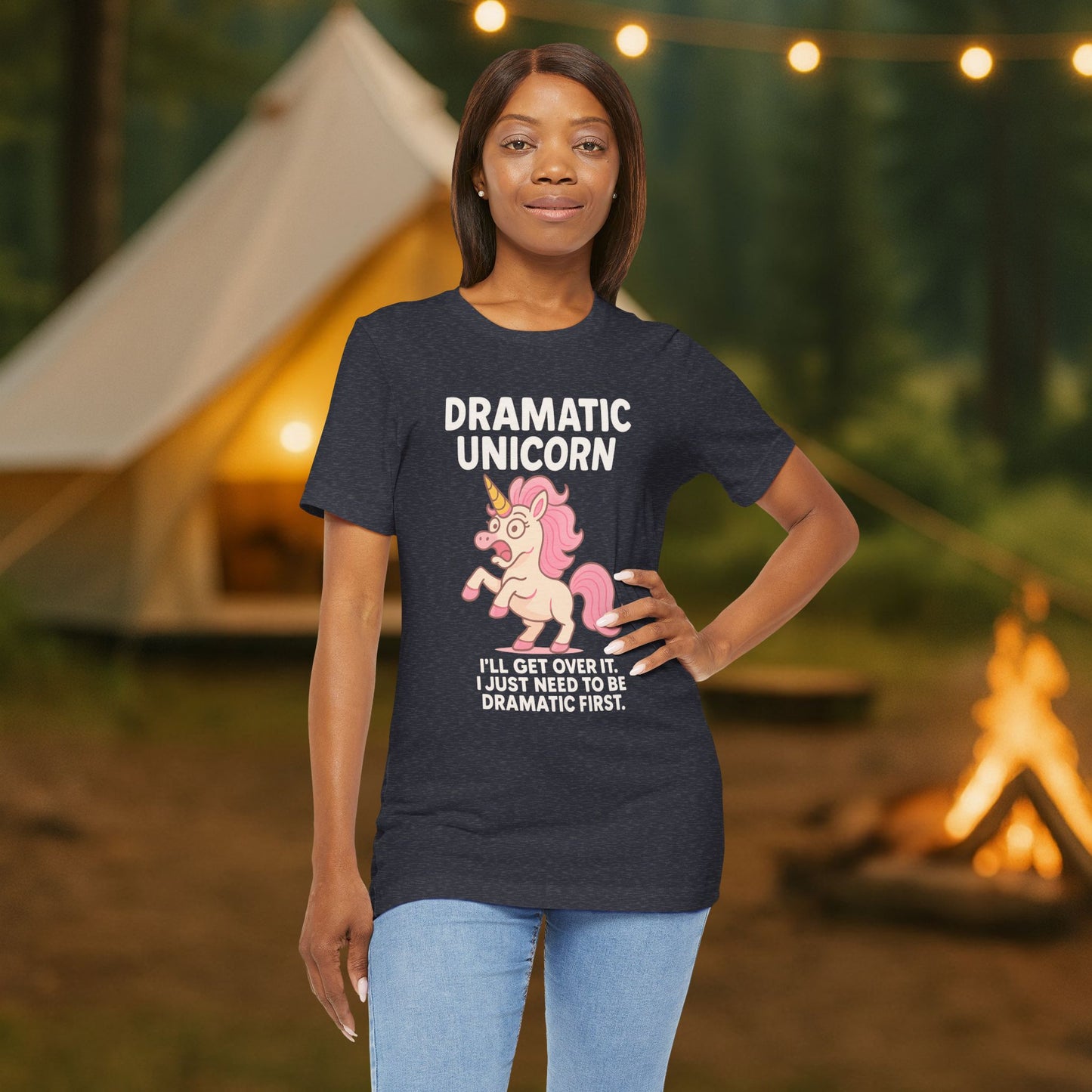 Dramatic Unicorn T-Shirt — "I’ll Get Over It, I Just Need to Be Dramatic First"