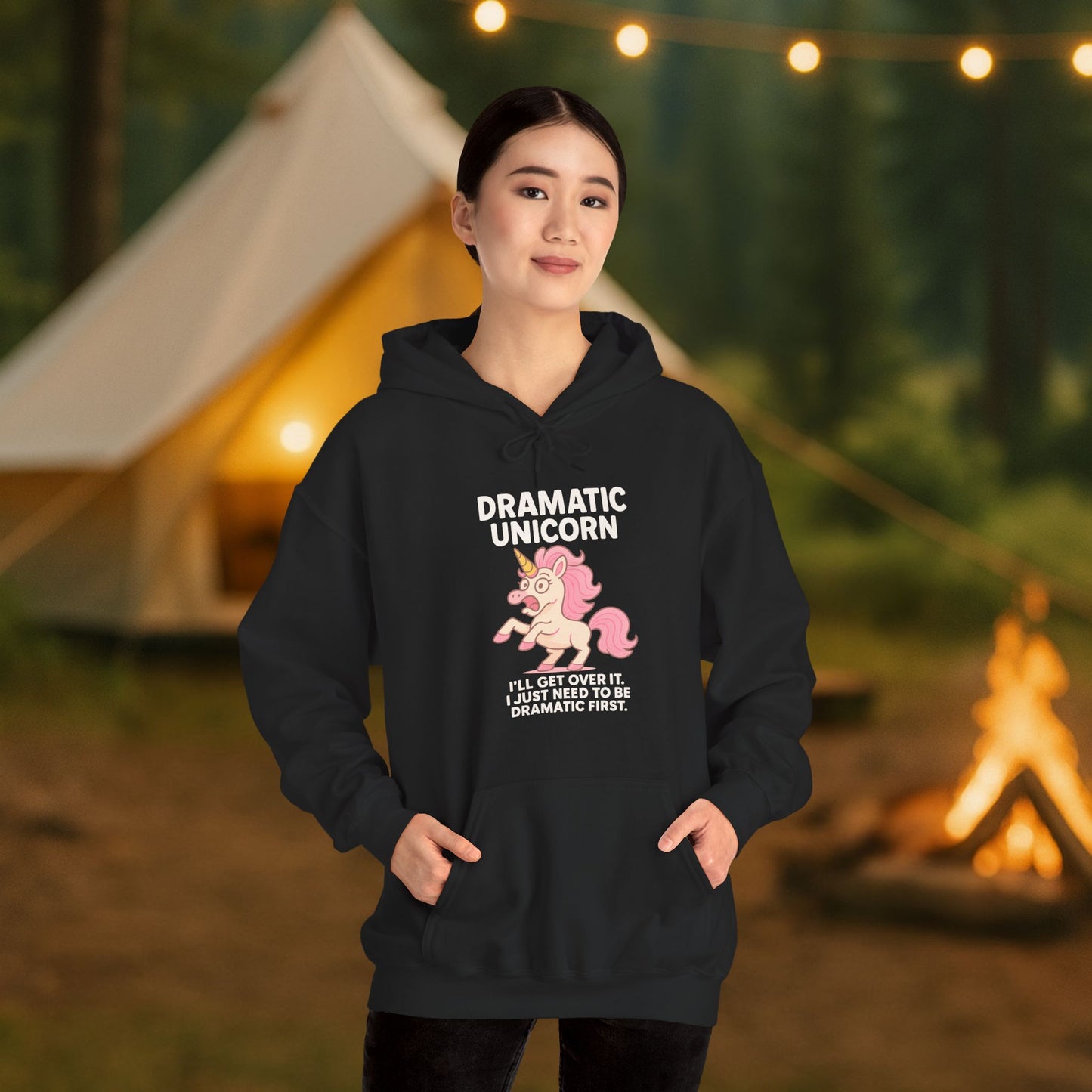 Dramatic Unicorn Hoodie - Sassy Funny Unicorn Sweatshirt