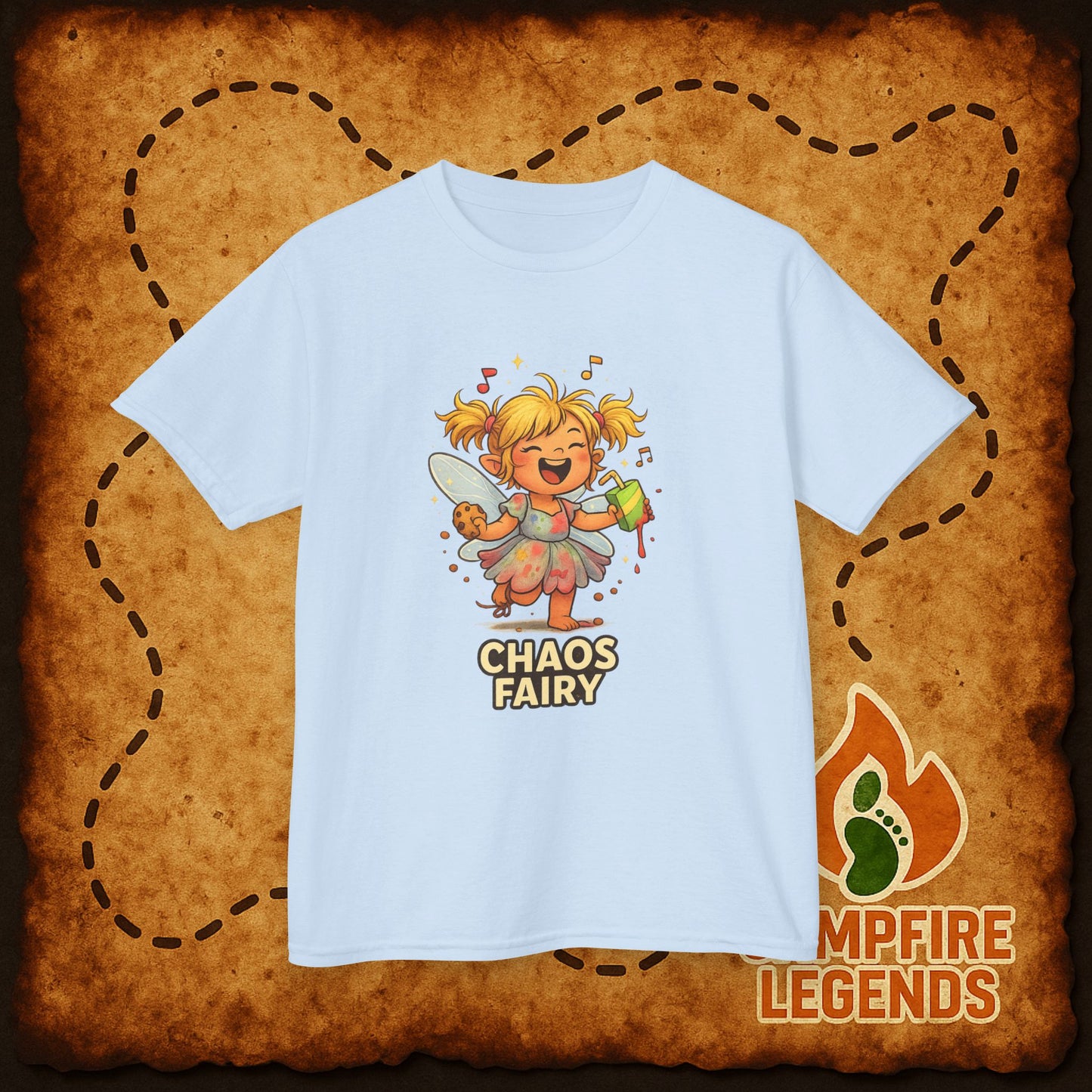 Kids Chaos Fairy T-Shirt — Playful Cartoon Fairy Tee for Children