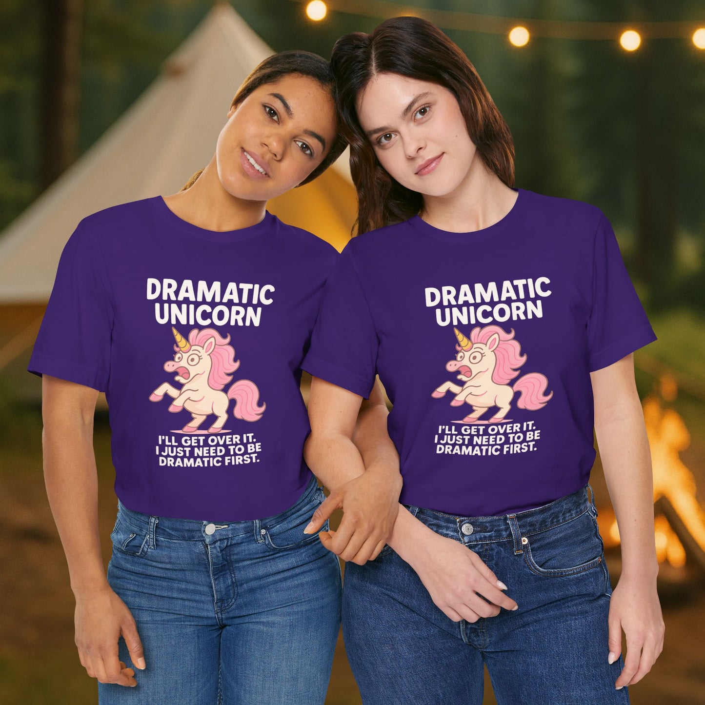 Dramatic Unicorn T-Shirt — "I’ll Get Over It, I Just Need to Be Dramatic First"