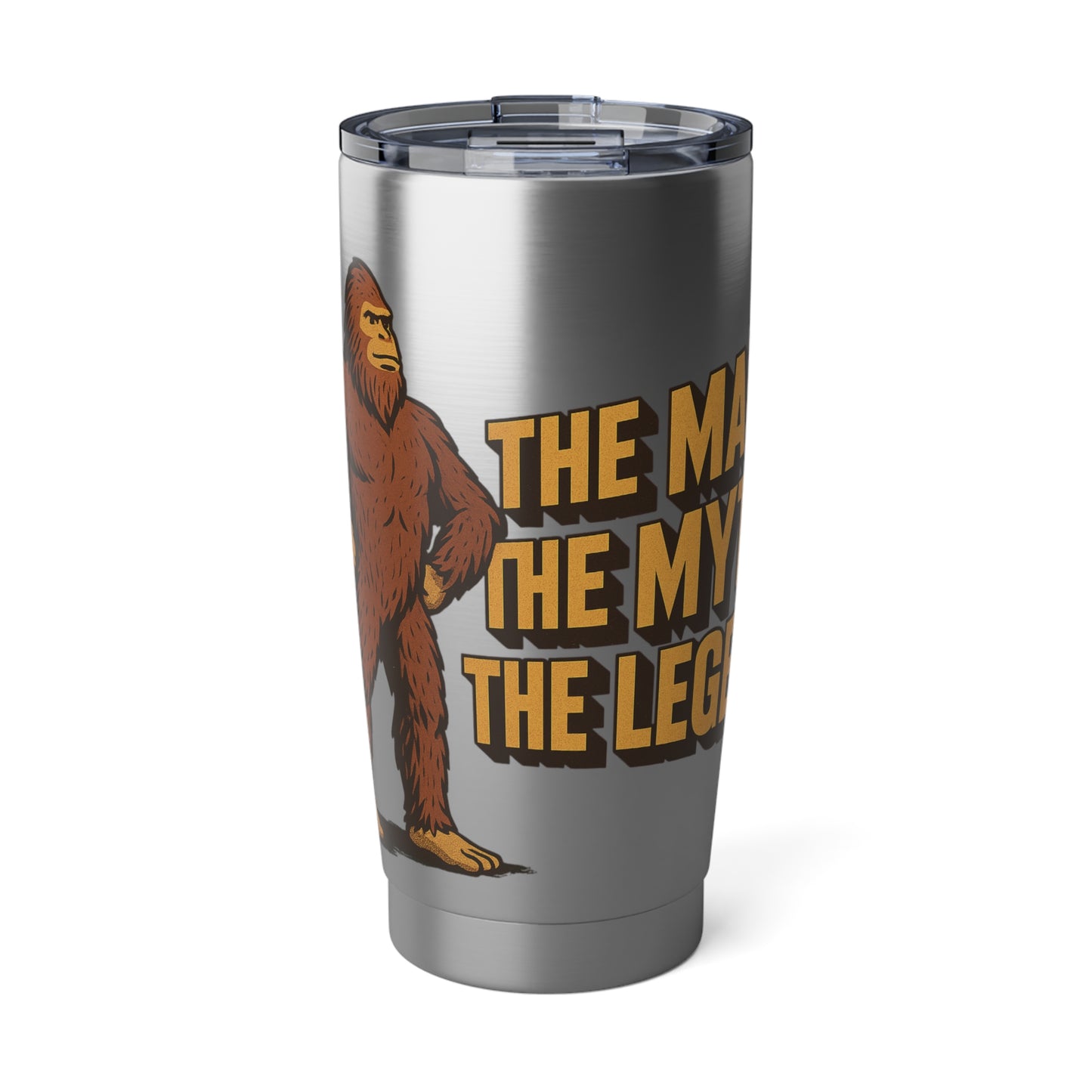 Sasquatch Stainless 20oz Tumbler – "The Man, The Myth, The Legend" Insulated Travel Cup