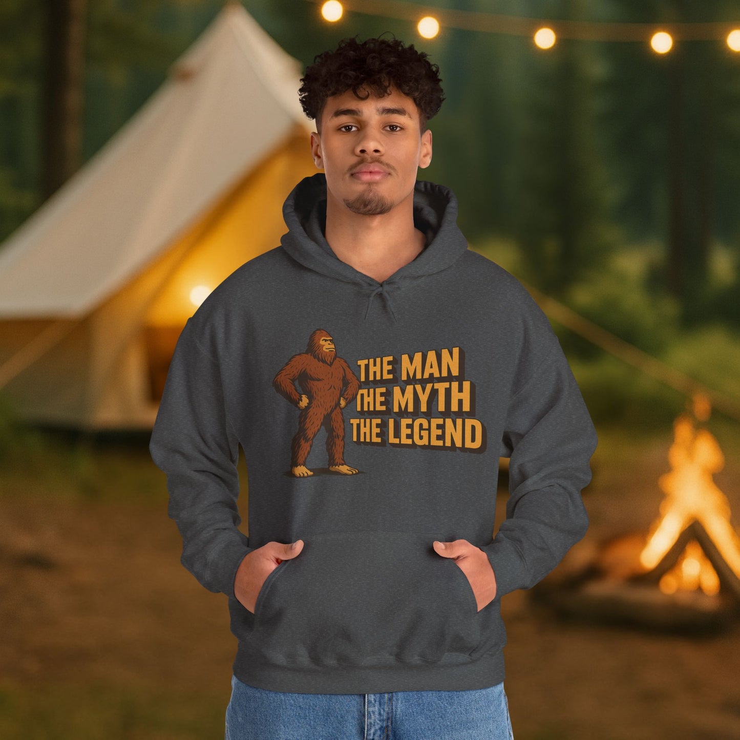 The Man, The Myth, The Legend Bigfoot Hoodie – Funny Sasquatch Pullover