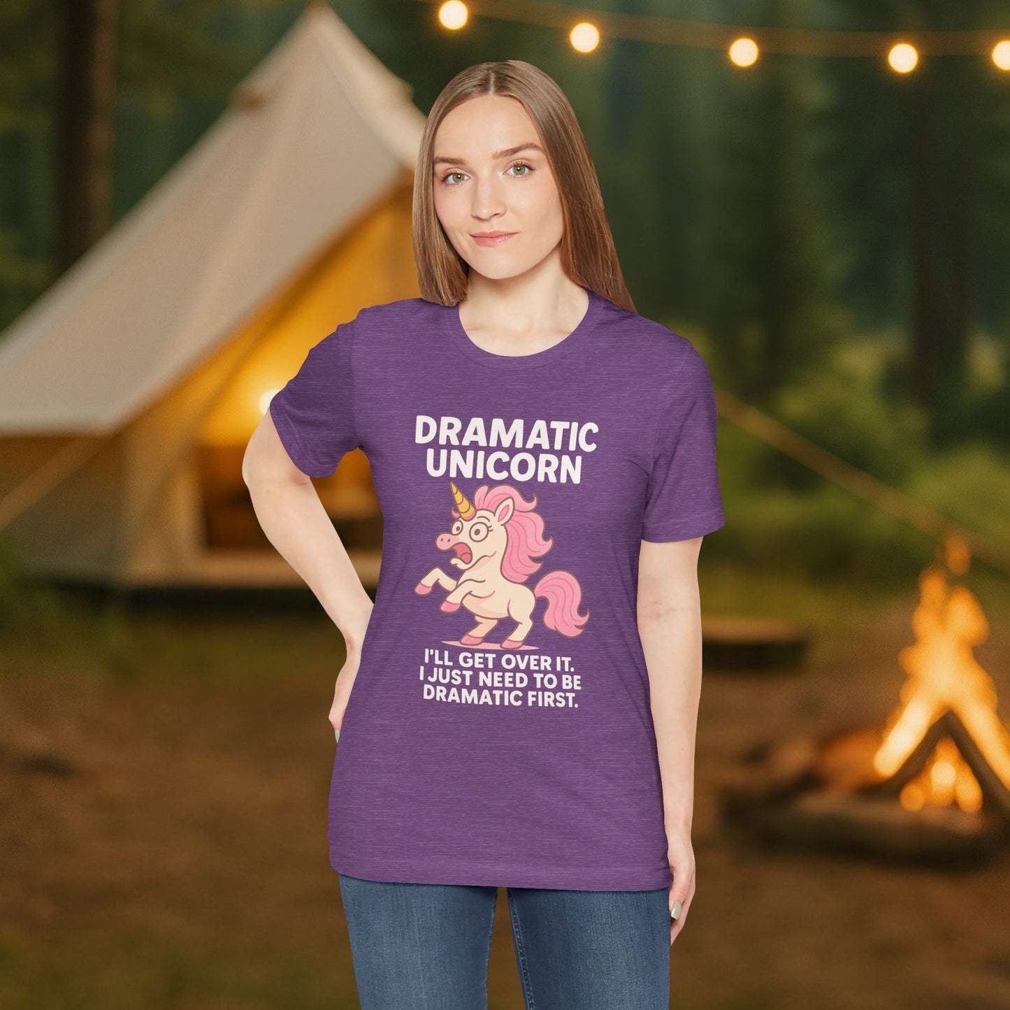 Dramatic Unicorn T-Shirt — "I’ll Get Over It, I Just Need to Be Dramatic First"