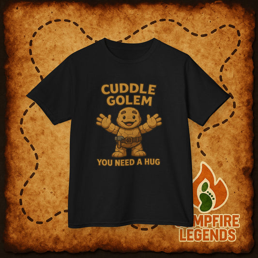Cuddle Golem Kids Tee – Cute Monster "You Need a Hug" Shirt