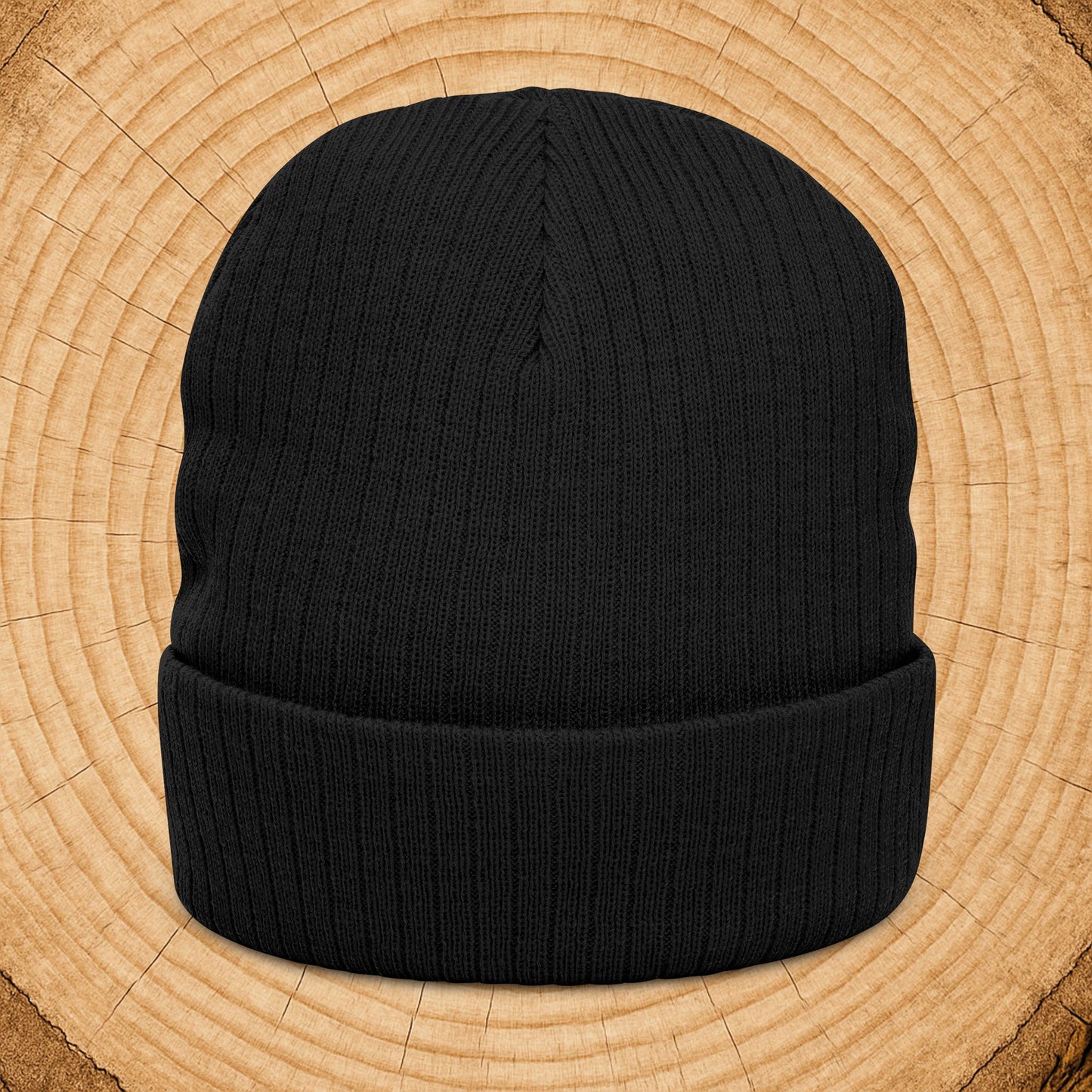 Embroidered 'The Man The Myth The Legend' Ribbed Knit Beanie