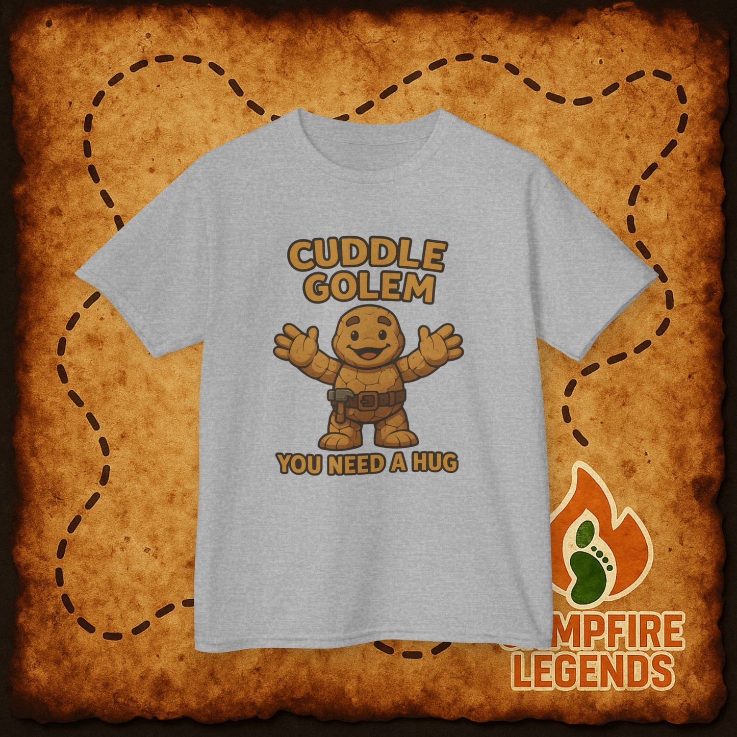 Cuddle Golem Kids Tee – Cute Monster "You Need a Hug" Shirt