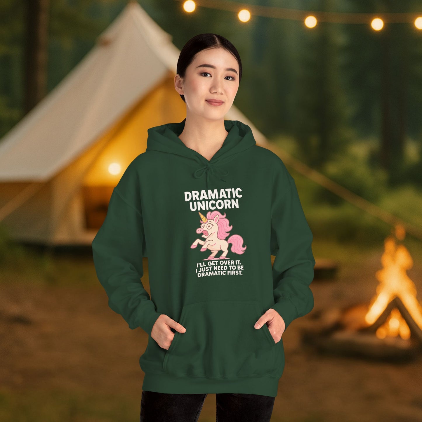 Dramatic Unicorn Hoodie - Sassy Funny Unicorn Sweatshirt
