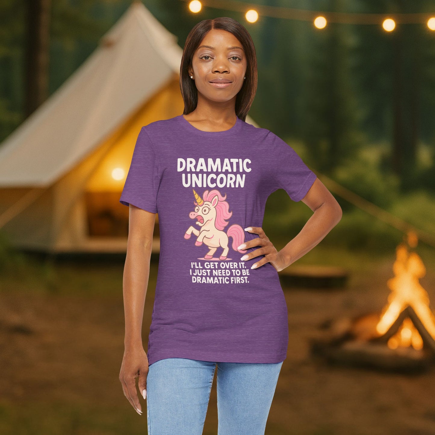 Dramatic Unicorn T-Shirt — "I’ll Get Over It, I Just Need to Be Dramatic First"
