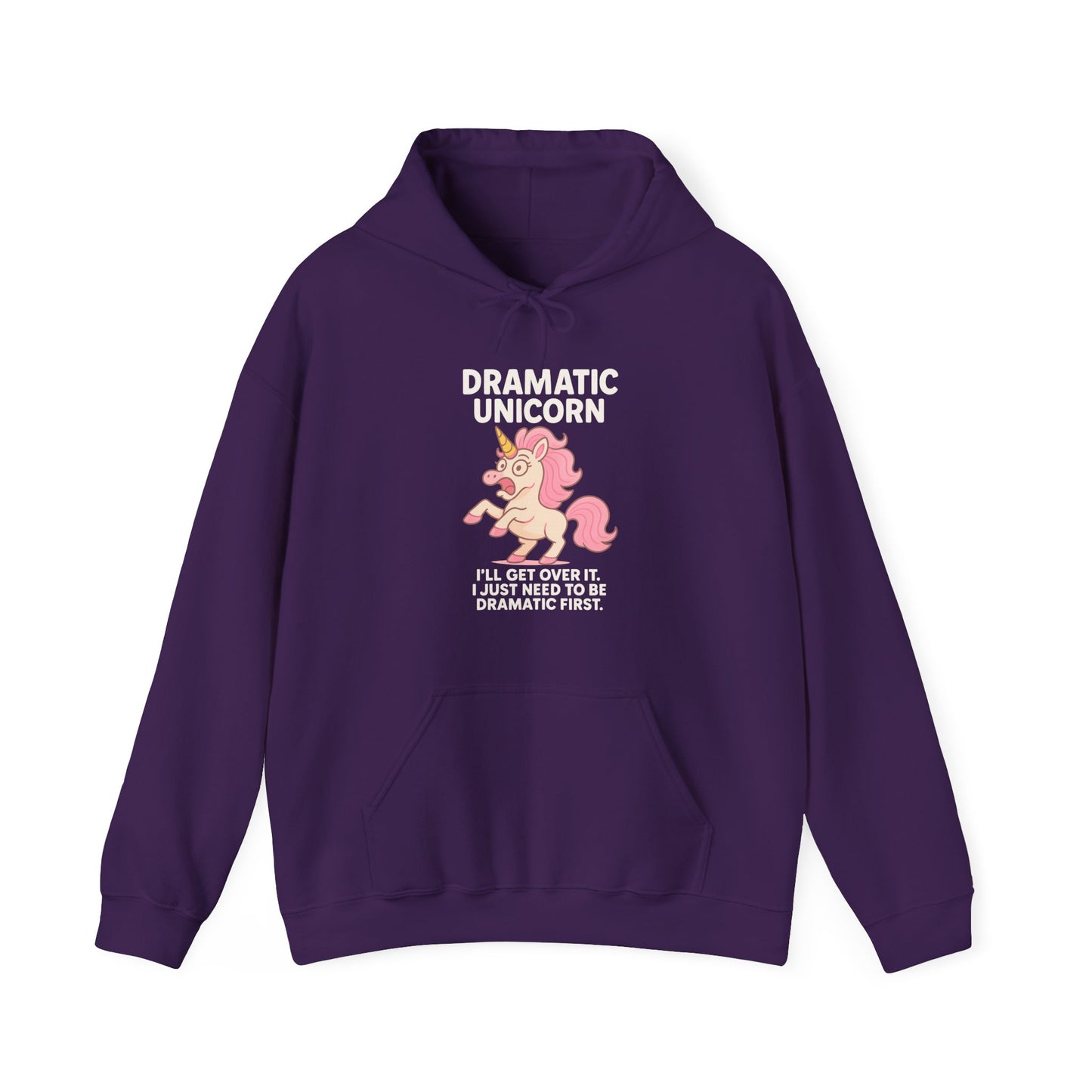 Dramatic Unicorn Hoodie - Sassy Funny Unicorn Sweatshirt
