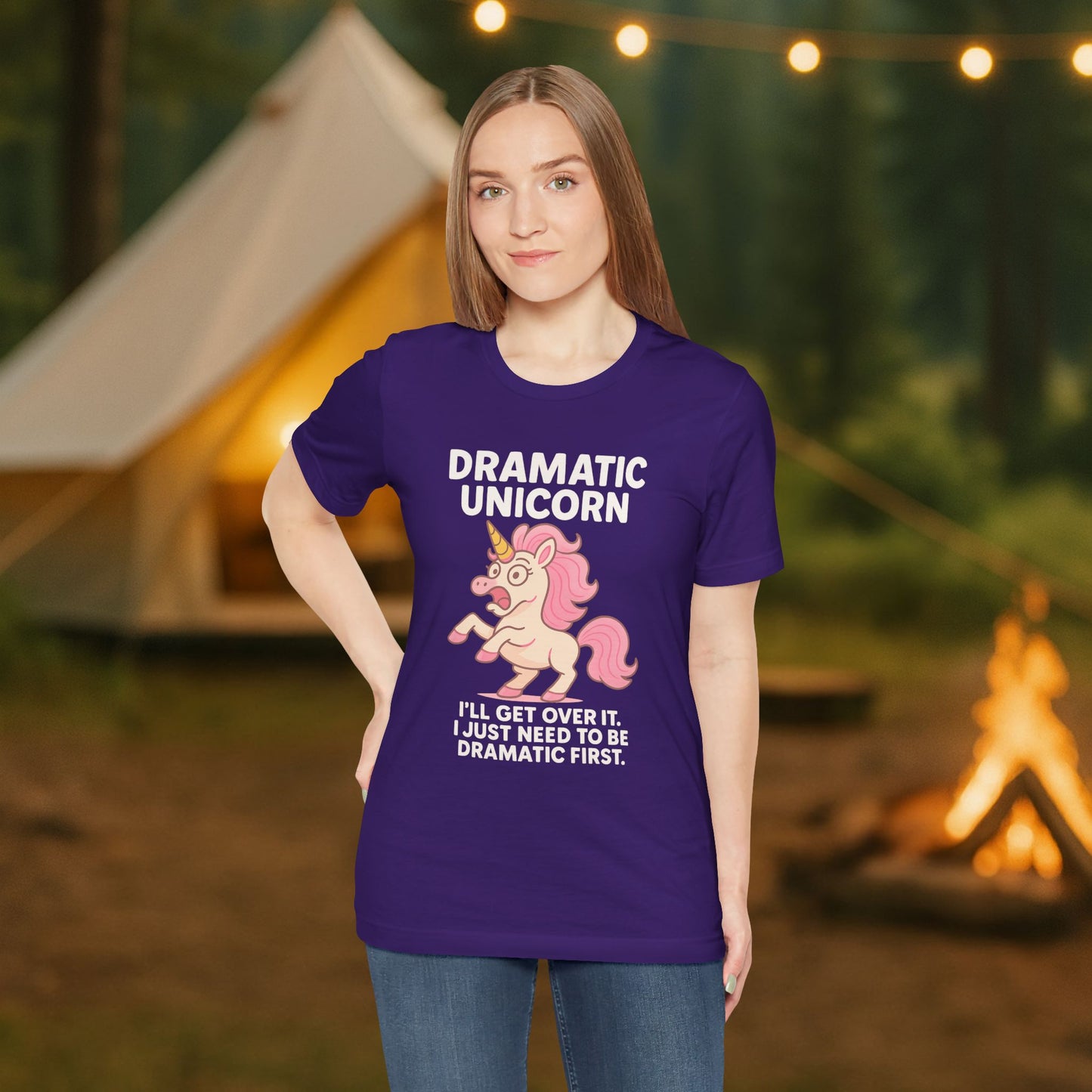 Dramatic Unicorn T-Shirt — "I’ll Get Over It, I Just Need to Be Dramatic First"